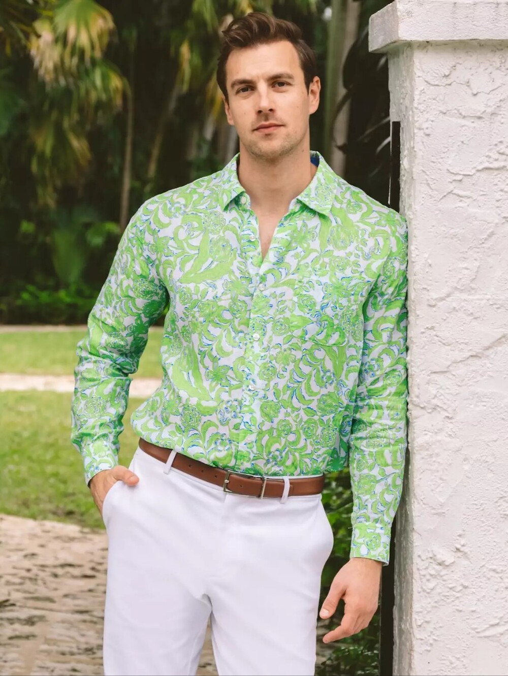 NWT Lilly Pulitzer Men's Stuff Addison Shirt